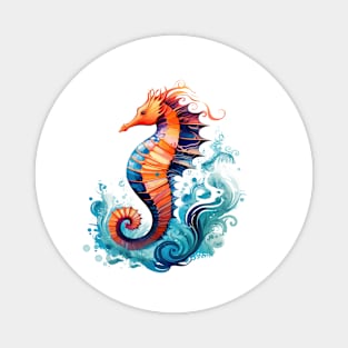 Watercolor Seahorse Magnet